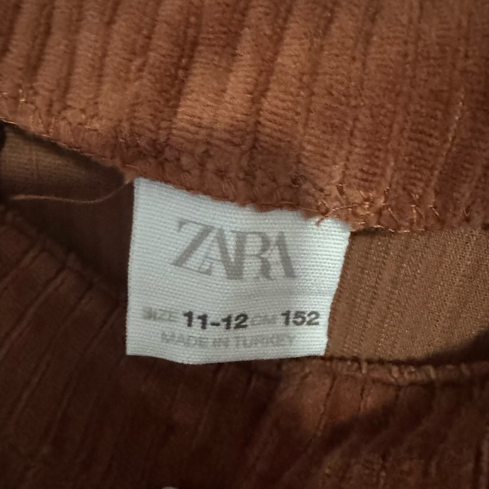 Zara Rust Corduroy Overalls - Picture 2 of 5